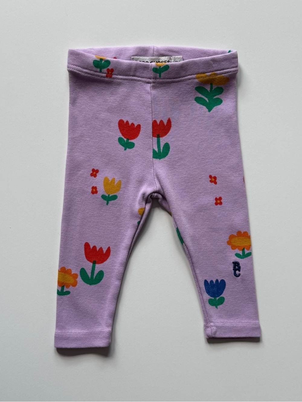 Bobo Choses Baby Girl Lavender Garden Party All Over Leggings - Size 3M